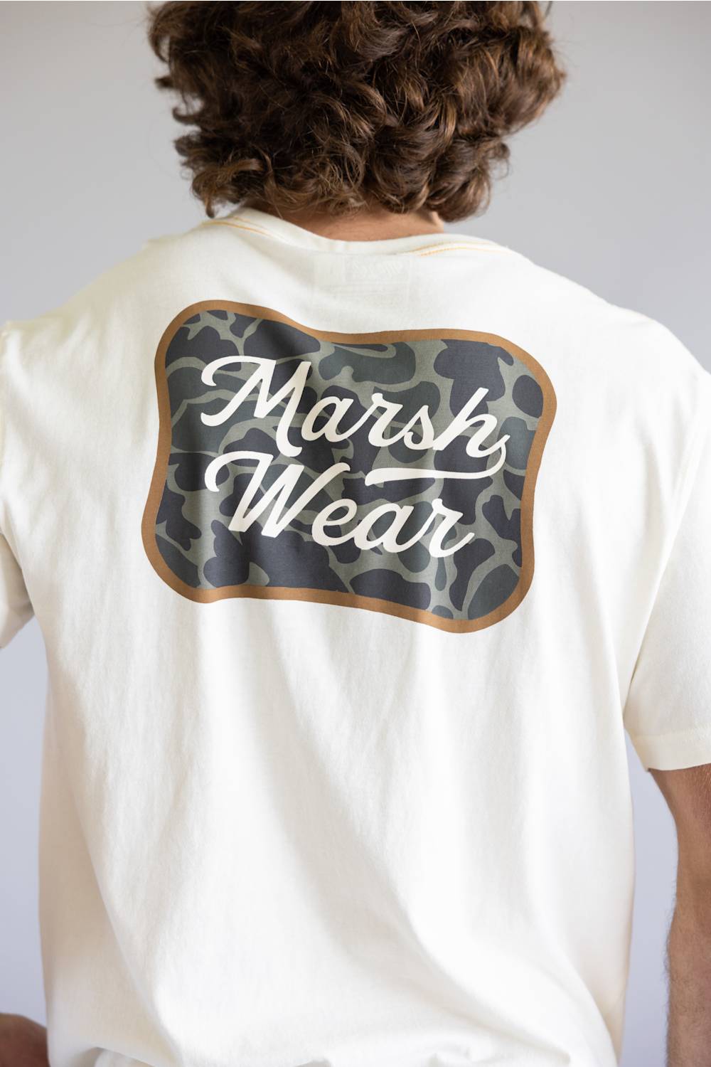 Marsh Wear Roadside Logo T-Shirt for Men in White