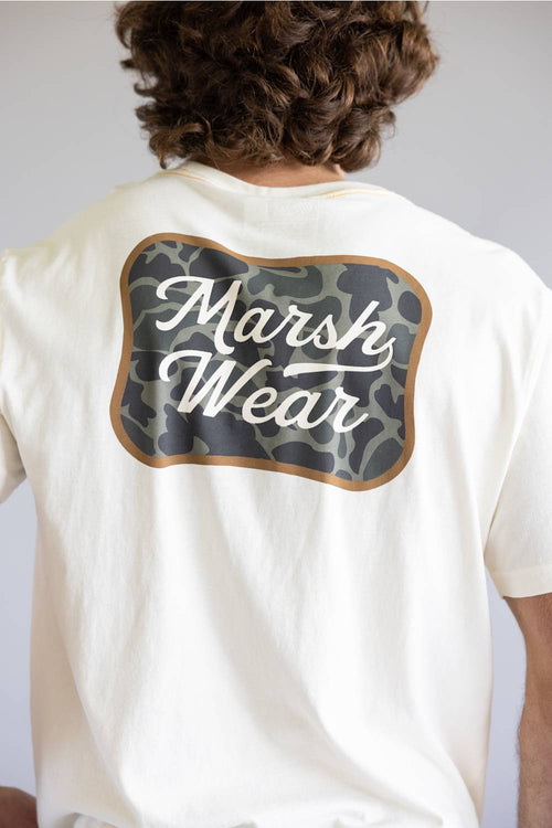 Marsh Wear Roadside Logo T-Shirt for Men in White