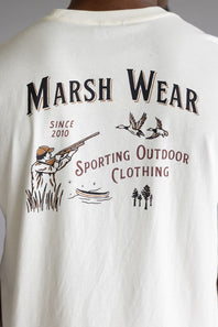 Marsh Wear Sportsman T-Shirt for Men in Vintage White
