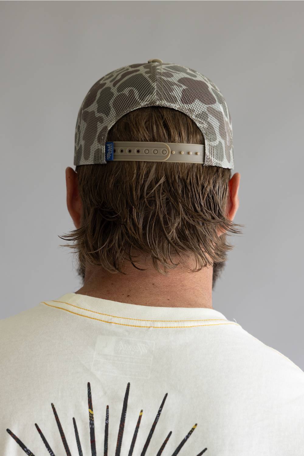 Marsh Wear Tight Lines Trucker Hat in Khaki Mallard Camo