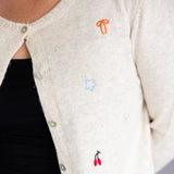 Miracle Embroidered Details Cardigan for Women in Cream
