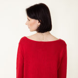 Miracle Star Light Weight Sweater for Women in Red