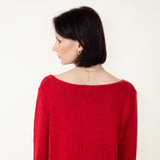 Miracle Star Lightweight Sweater for Women in Red
