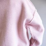 Santa Embroidered Sweatshirt for Women in Pink