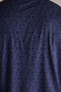 Burlebo Performance Polo for Men in Stars and Stripes Navy