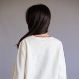 Red Chili Pepper Sweater for Women in Ivory