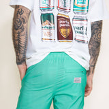 Party Pants Solid Sport Shorts for Men in Teal 