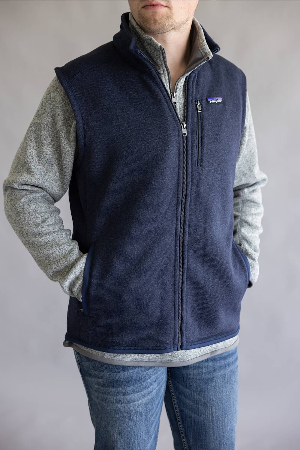 Patagonia Men’s Better Sweater Fleece Vest in New Navy | 25882-NENA