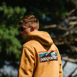Patagonia Men’s Boardshort Logo Uprisal Hoodie in Mango Yellow 
