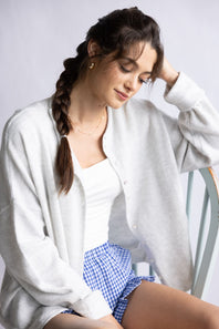 Things Between Piper Cardigan for Women in Light Grey