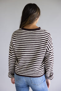 Things Between Piper Henley Shirt for Women in Dark Wine