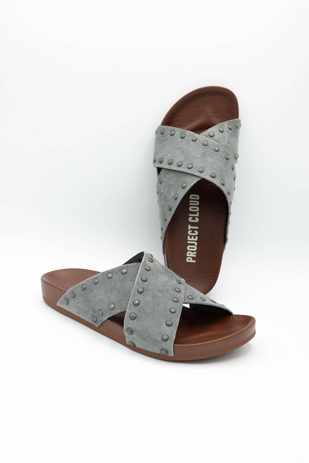 Project Cloud Brink Slide Sandals for Women in Ash