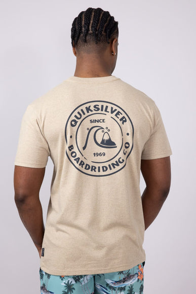 Quiksilver Bubbles T-Shirt for Men in Heather Beige