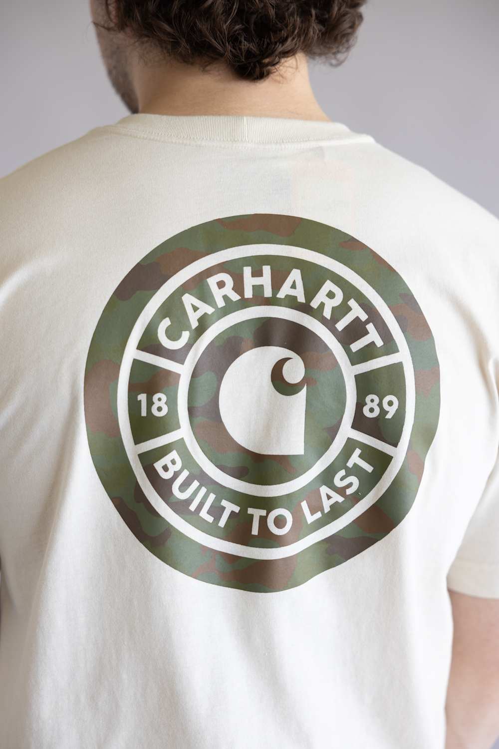 Carhartt Irvine Relaxed Camo T-Shirt for Men in Oatmilk