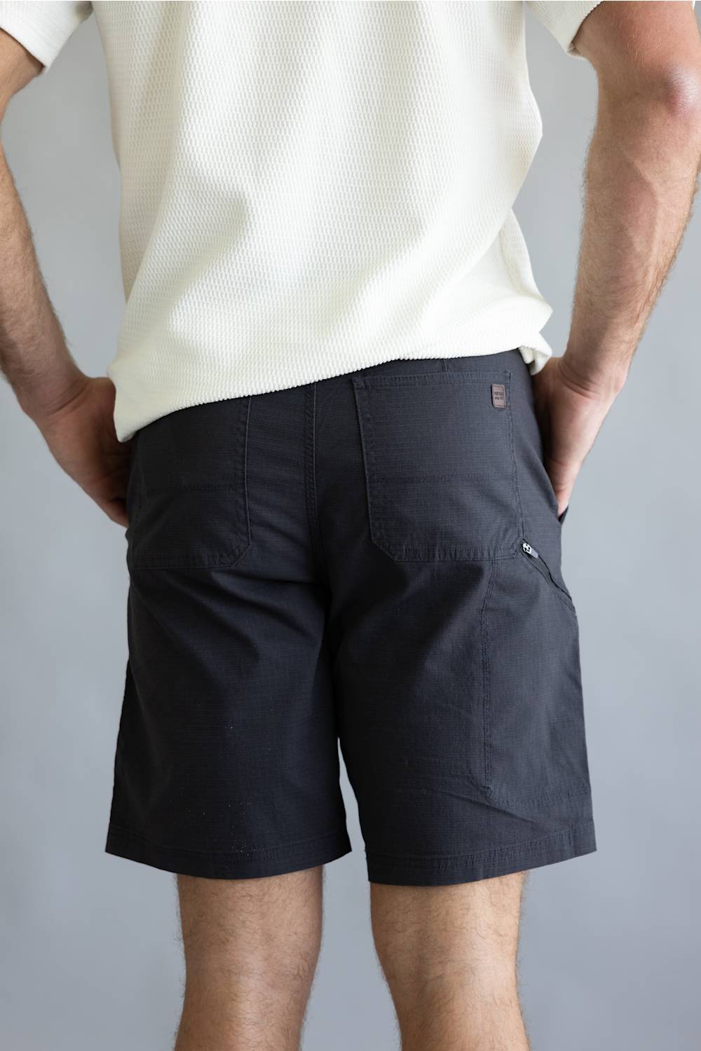 Weatherproof Vintage Ripstop Shorts for Men in Grey Shadow 