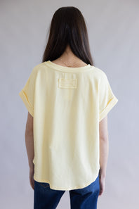 Ribbed Knit Top for Women in Butter Yellow | J5ST1019A-BUTTERYELLOW