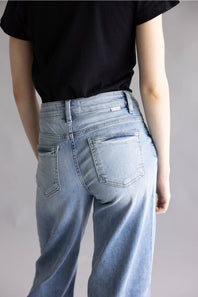 Risen High Rise Tummy Control Palazzo Jeans for Women