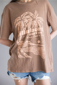 Billabong Sand to Surf T-Shirt for Women in Brown Stone 