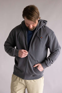 Quiksilver Saltwater Zip Hoodie for Men in Iron Gate