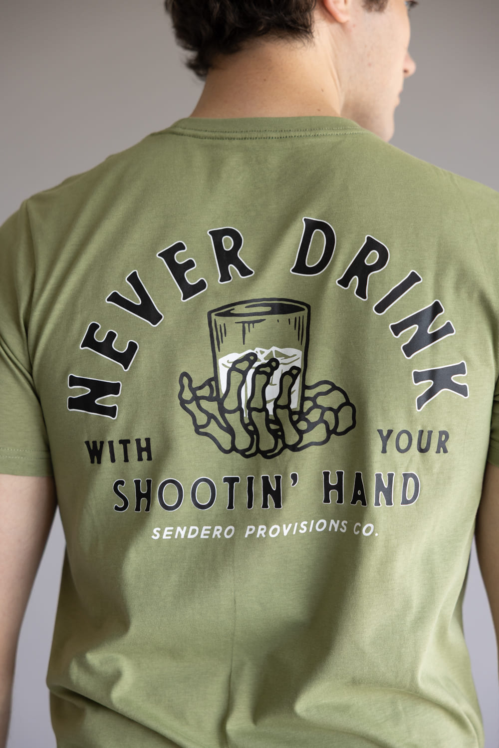 Sendero Provisions Co Shootin Hand T-Shirt for Men in Sage