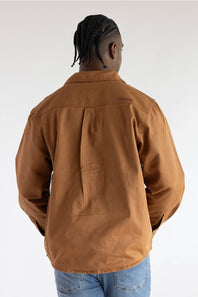 back of brown jacket 