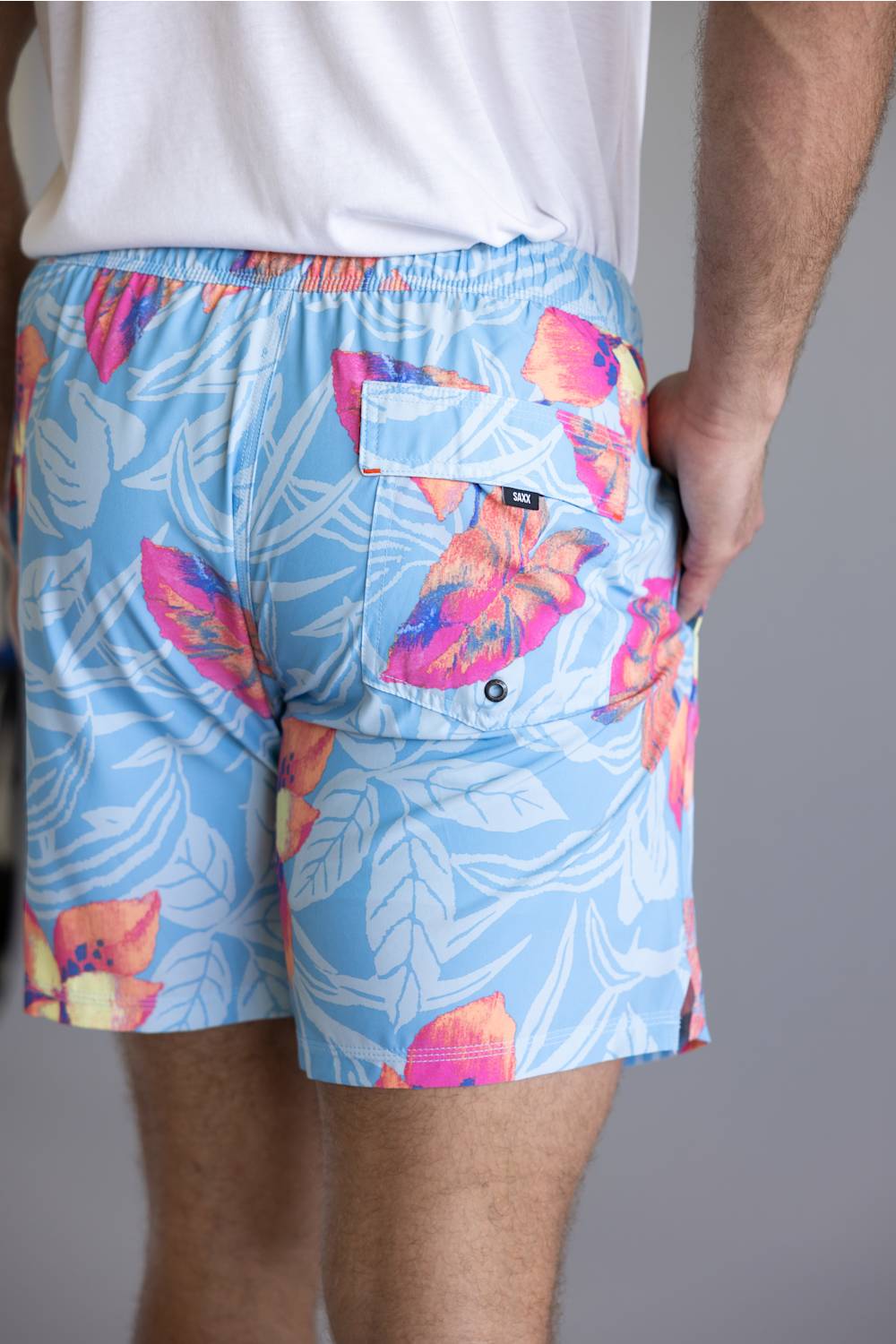 Saxx 2n1 Oh Buoy Swim Shorts for Men in Orchid Blue