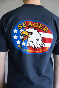 Seager Great American Dream T-Shirt for Men in Navy