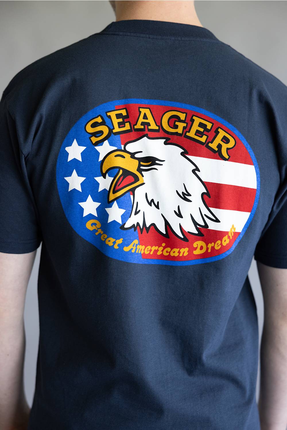 Seager Great American Dream T-Shirt for Men in Navy
