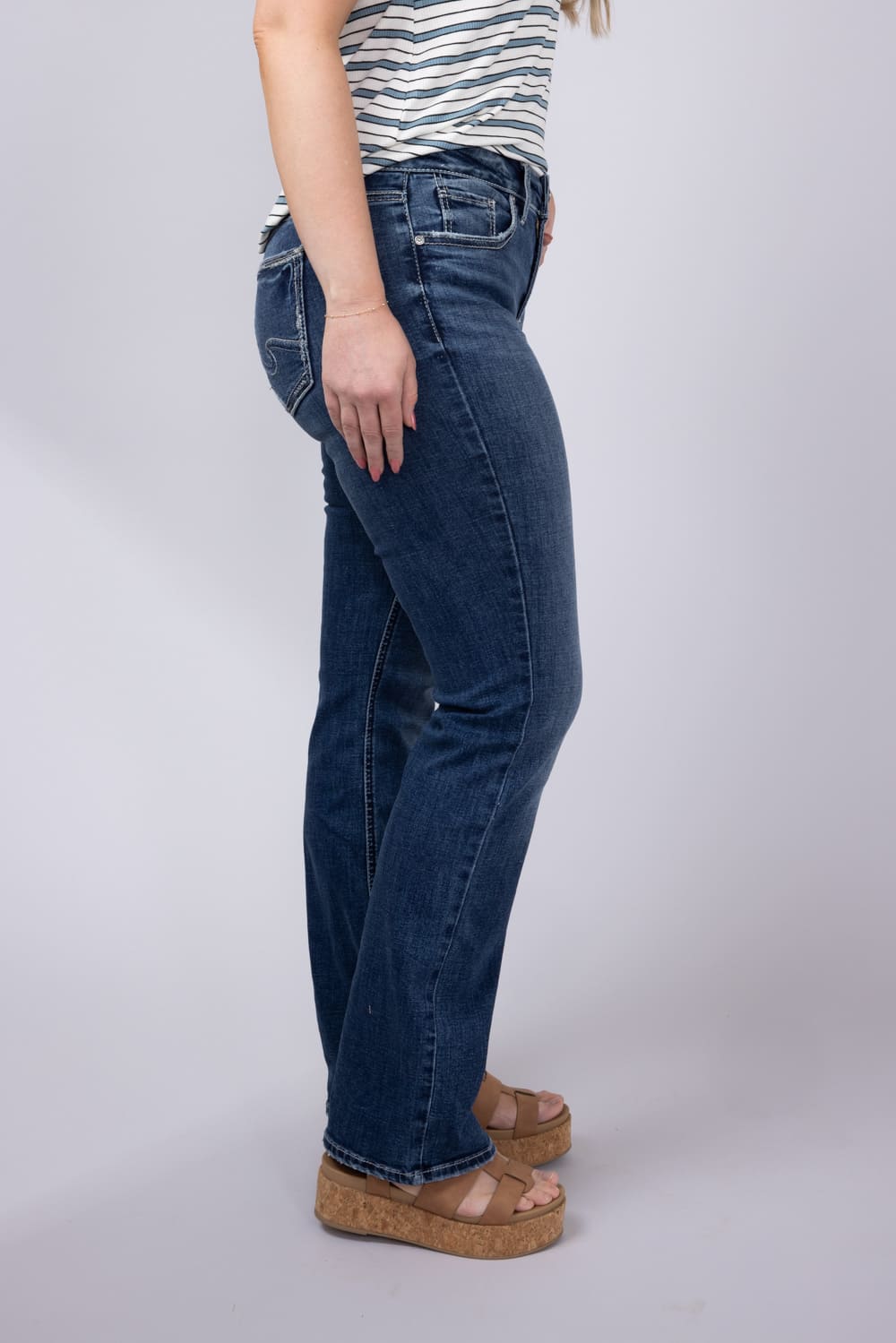 Silver Jeans Suki Slim Bootcut Mid Rise Jeans for Women
