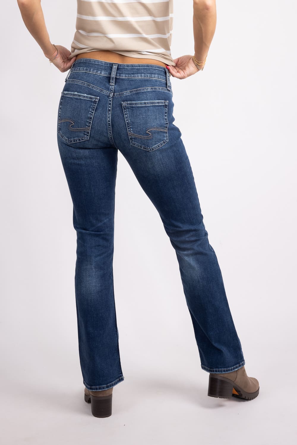 Silver Jeans Suki Mid Rise Slim Bootcut Jeans For Women