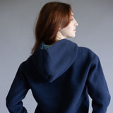 Simply Southern Embroidered Dilara Bear Hoodie for Women in Navy Blue