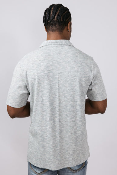 Simply Southern Knit Polo Shirt for Men in Grey