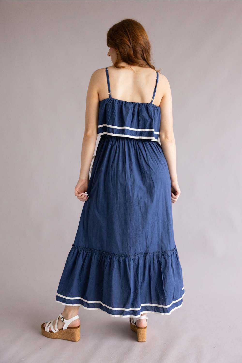 Simply Southern Nautical dress navy white
