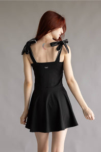 Simply Southern Sports Tie Dress for Women in Black