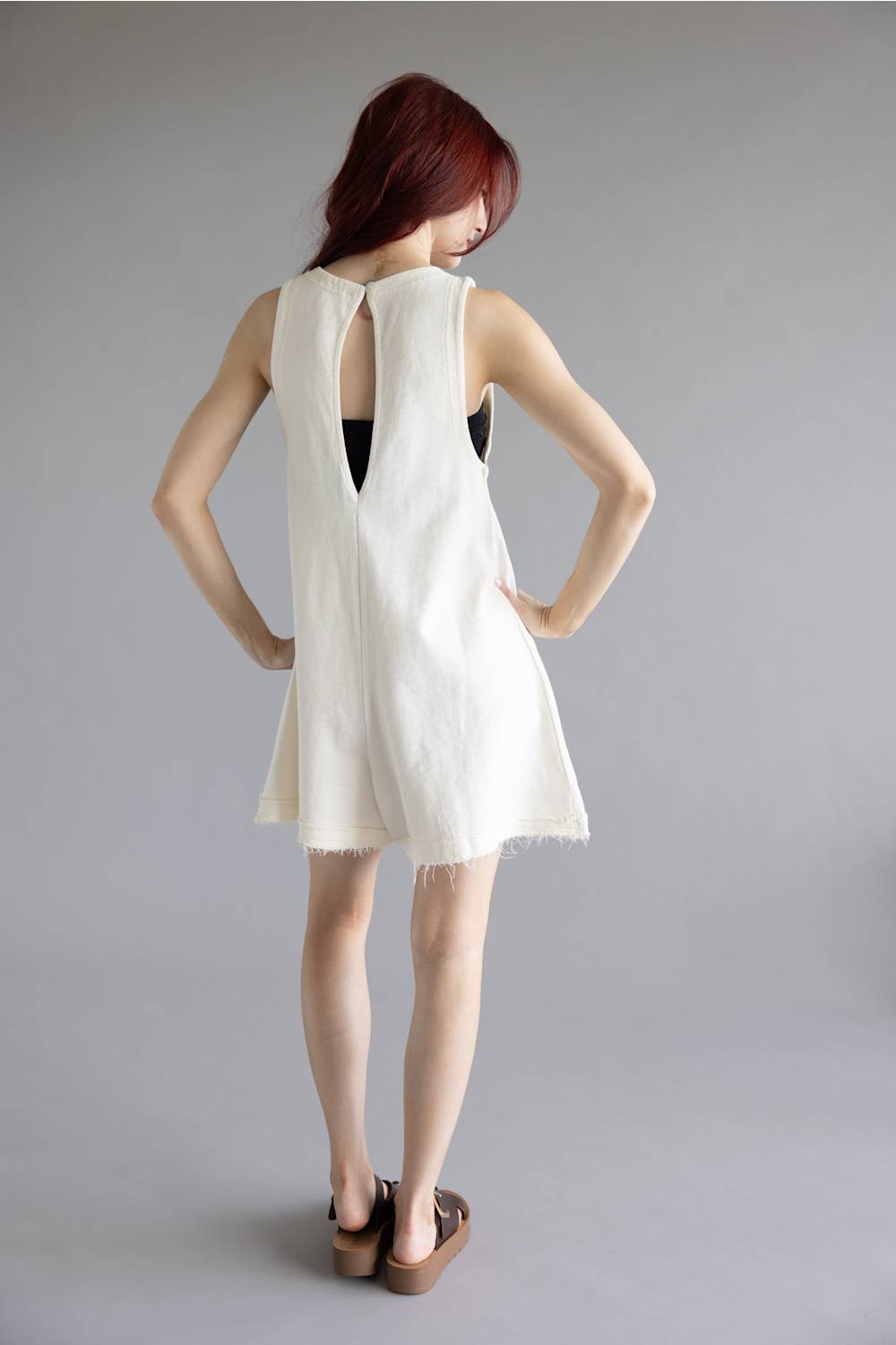 Simply Southern Washed Romper for Women in Pearl