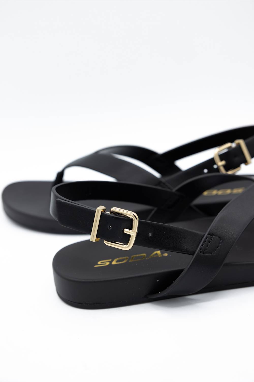 Soda Anila Sandals for Women in Black