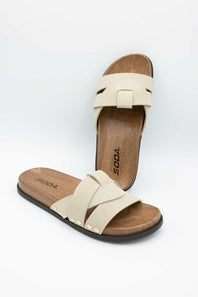 Soda Scout Slide Sandals in Wheat 