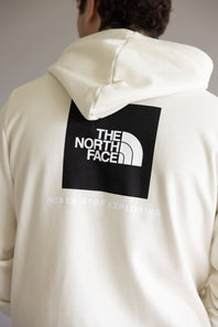 The North Face Evolution Box Logo Hoodie for Men in White Dune