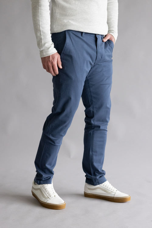Weatherproof Vintage Leader Chino Pants for Men in Maritime Blue