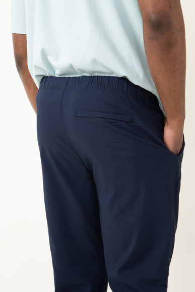 Copper & Oak Elastic File Tech Jogger Pants for Men in Blue