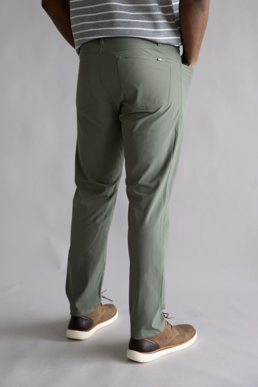 Tricot Prime Time Performance Pants for Men in Dusty Olive