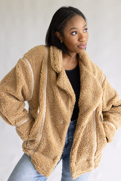 Teddy Jacket for Women in Brown