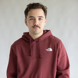 The North Face Camo Box Logo Hoodie for Men in Sumac Red