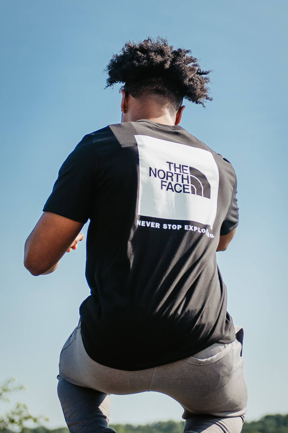 The North Face Box Logo T-Shirt for Men in Black