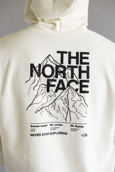 The North Face Evolution Half Dome Hoodie for Men in White Dune