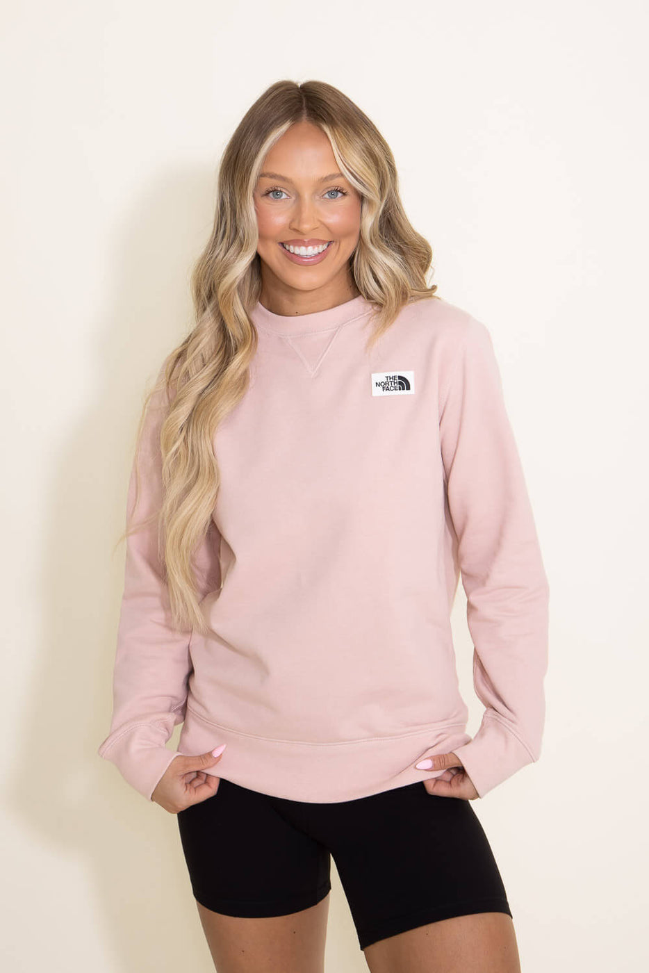 North face women's heritage crew sweatshirt new arrivals