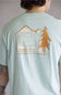 The North Face Mountain Stamp Tee for Men in Opal Frost