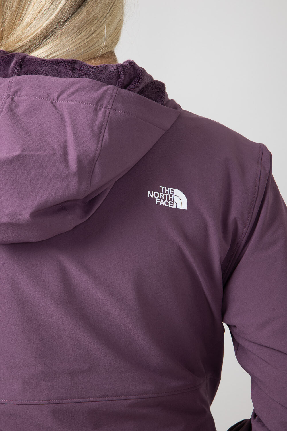 The North Face Shelbe Raschel Hoodie Jacket for Women in Midnight Mauve
