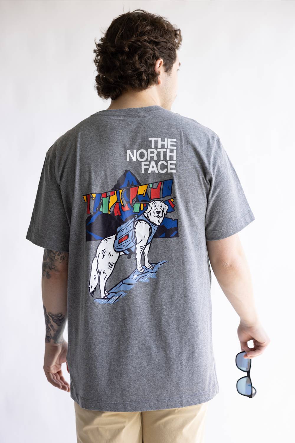 The North Face Sunlit Summit Tee for Men in Gray | NF0A8GS8-CQI