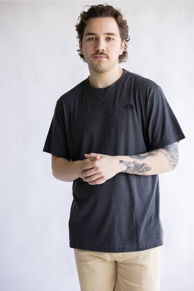 The North Face Tri Blend Tee for Men in Dark Heather | NF0A8EXH 